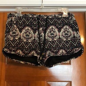 Printed Cotton Shorts
